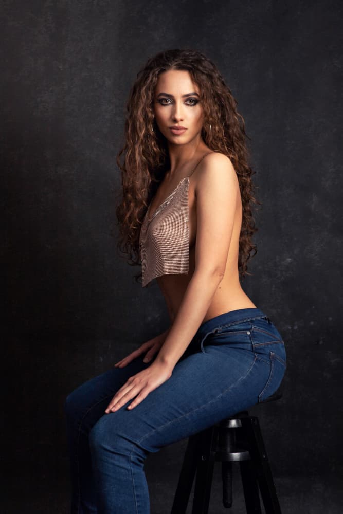 Confident Studio Portrait by Mihai Bogdan R — canvas wall art