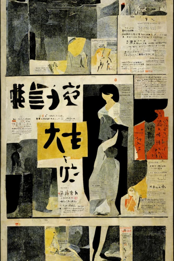 Collage of Characters by Treechild — canvas wall art