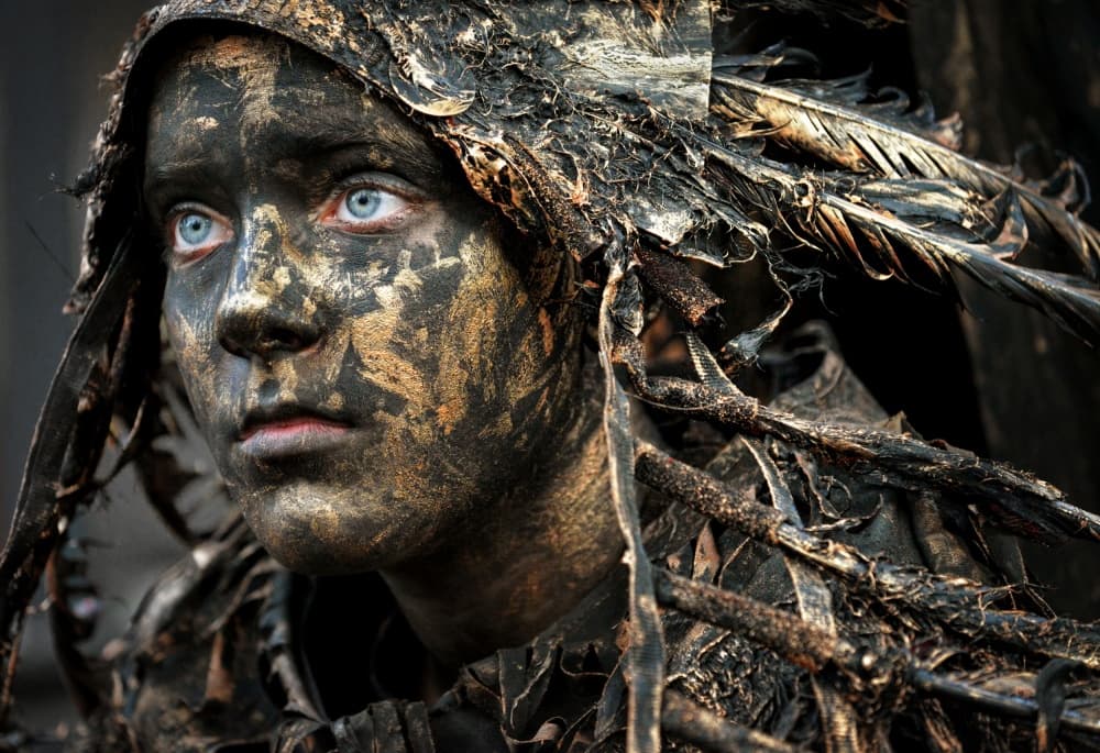 Mud Warrior's Gaze by Riekus Reinders — canvas wall art