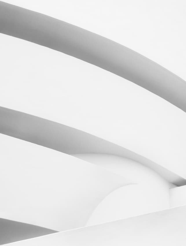 White Architectural Curves by Jose Beut — canvas wall art