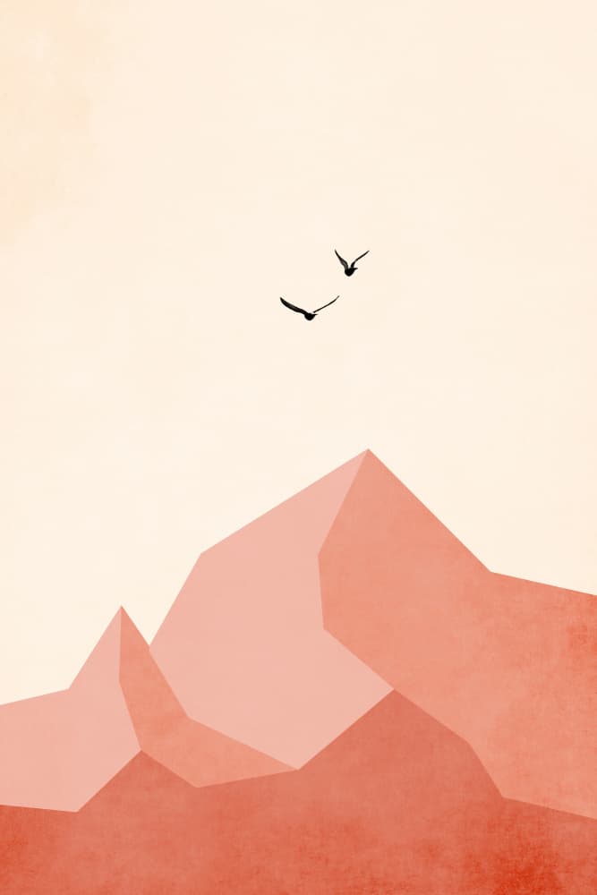 Zugspitze, Eins by Kubistika — canvas wall art