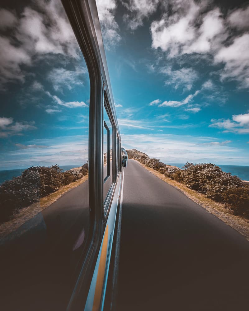 Coastal Road Reflection by David George — canvas wall art