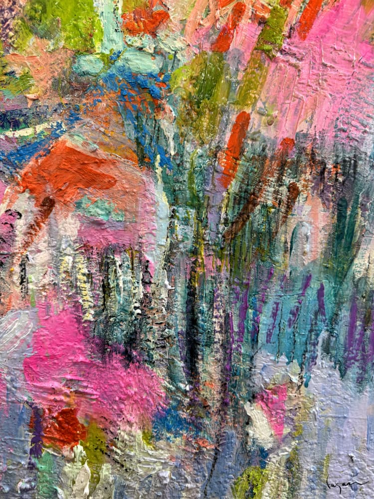 Layers of colour by Dorothy Fagan — canvas wall art