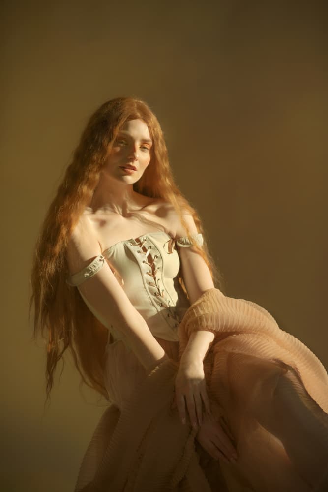 Ethereal Redhead Portrait by Michaela Durisova — canvas wall art