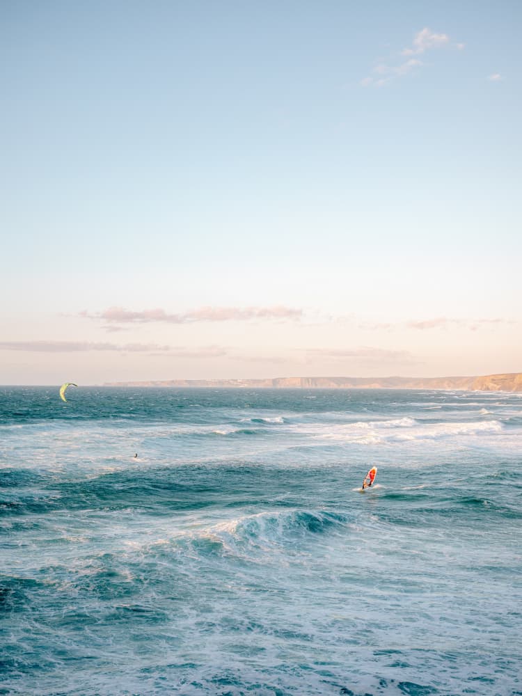 Wind surfing Algarve by Raisa Zwart — canvas wall art