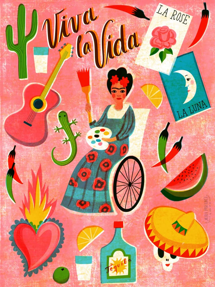 Viva la Vida Celebration by uta krogmann — canvas wall art