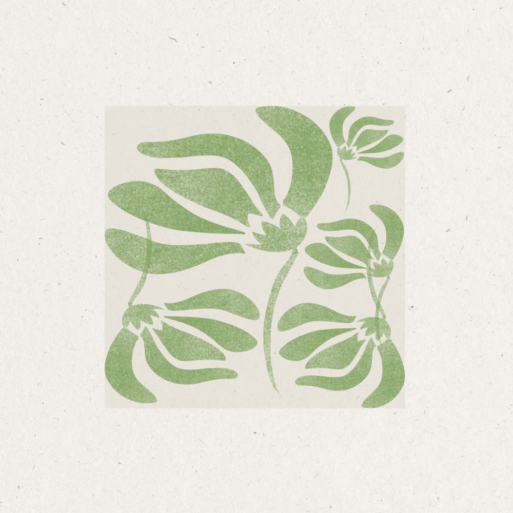 Green Flora Dance by THE MIUUS STUDIO — canvas wall art