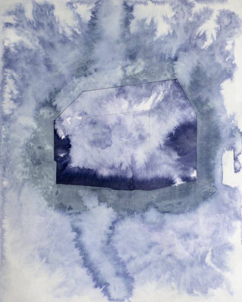 Dreamy Blue House by Joshua Hoskins — canvas wall art