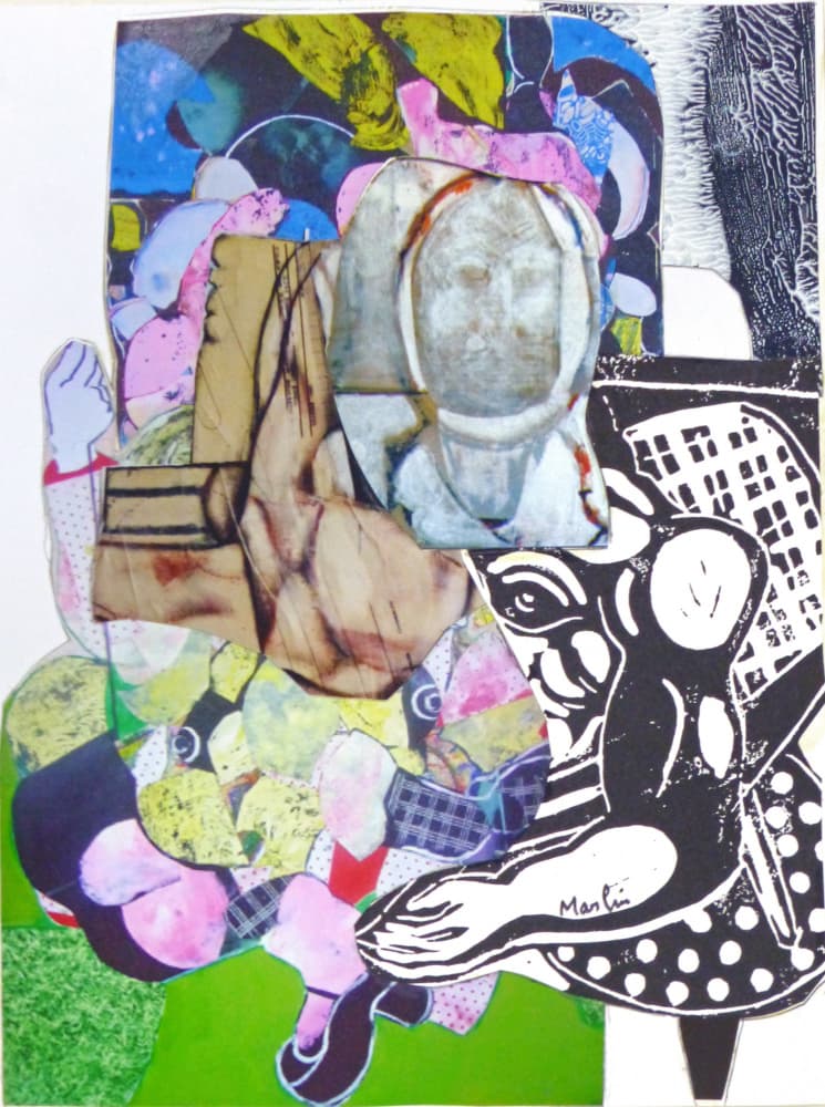 Abstract Figures Collage by Pascal Marlin — canvas wall art