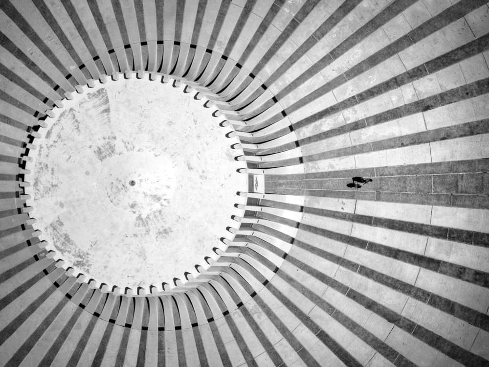 Radiating Steps Solo by Felix Tchvertkin — canvas wall art