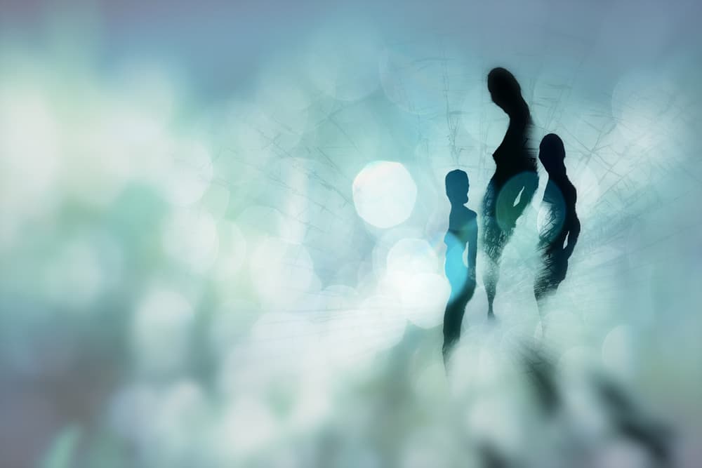 Dreamy Pregnancy Silhouette by Stefan Eisele — canvas wall art