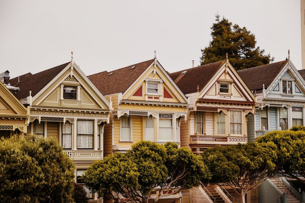 Painted Ladies San Francisco by Del Mundo Imagery — canvas wall art