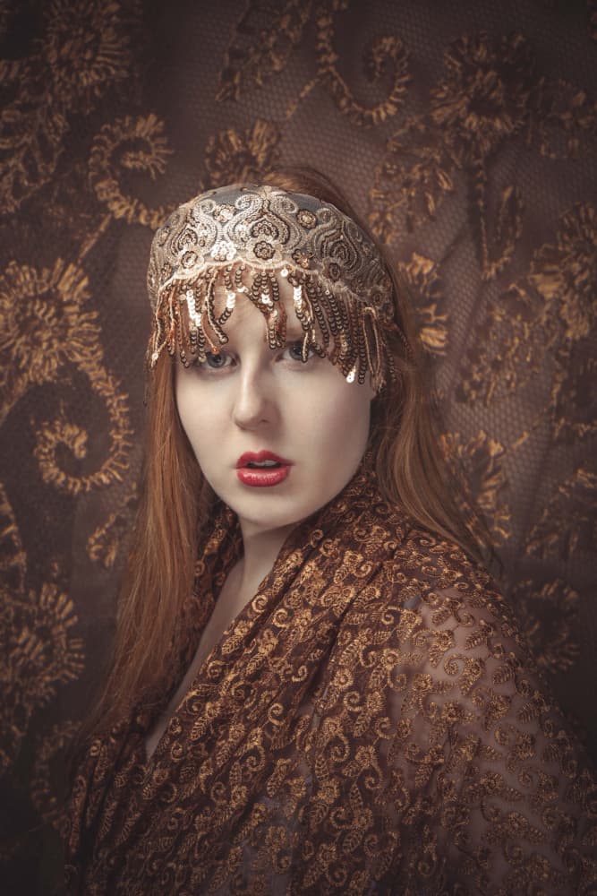 Ornate Gold Portrait by Eddie Kavanagh — canvas wall art