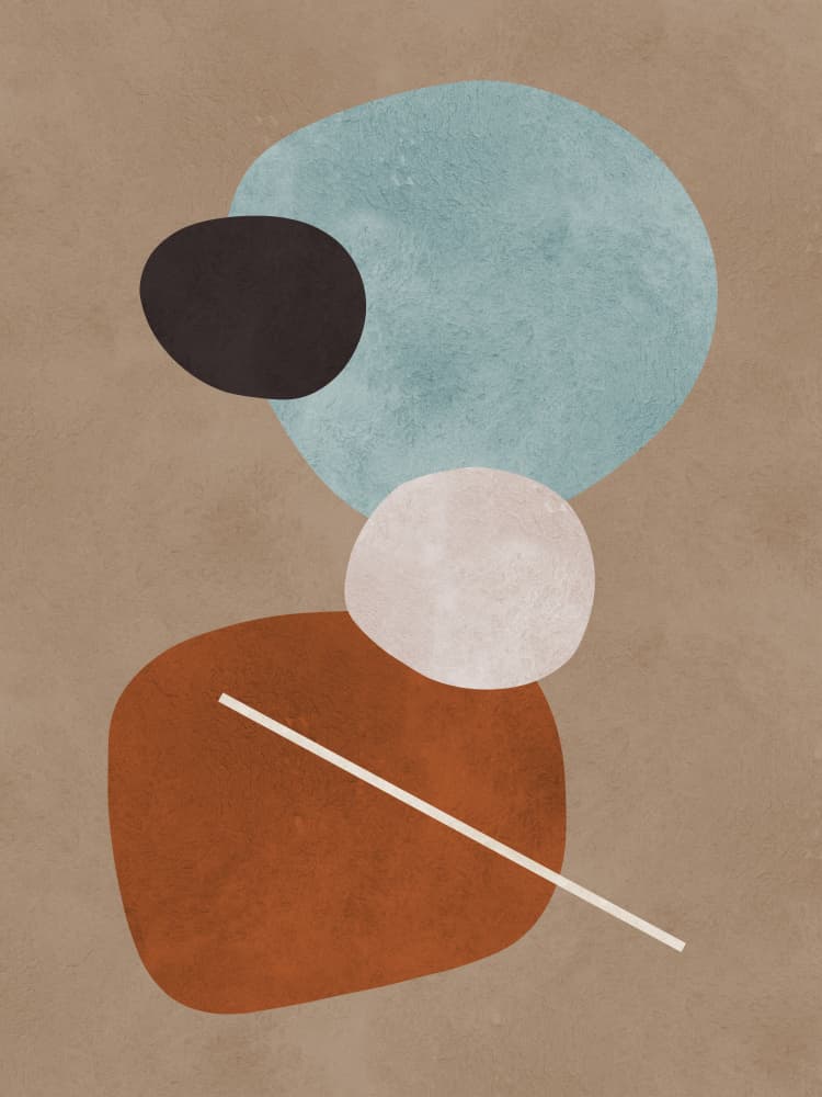 Organic Abstract Shapes by Vitor Costa — canvas wall art