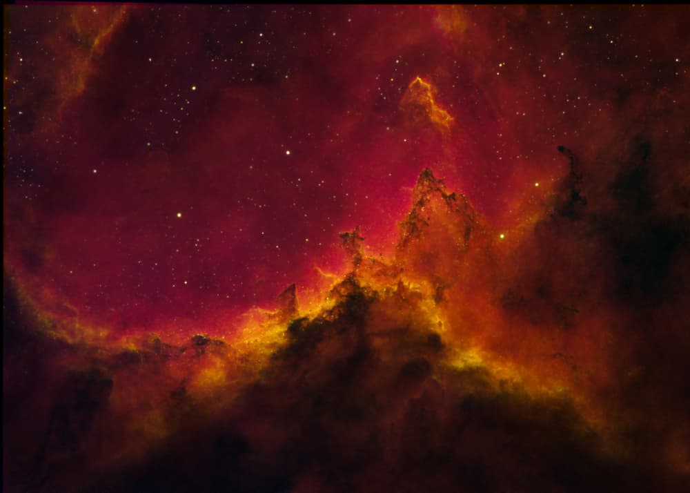 Vibrant Cosmic Nebula by Ken Fong — canvas wall art
