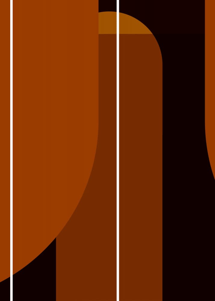 Earthy Geometric Forms by Leigh Bagley — canvas wall art