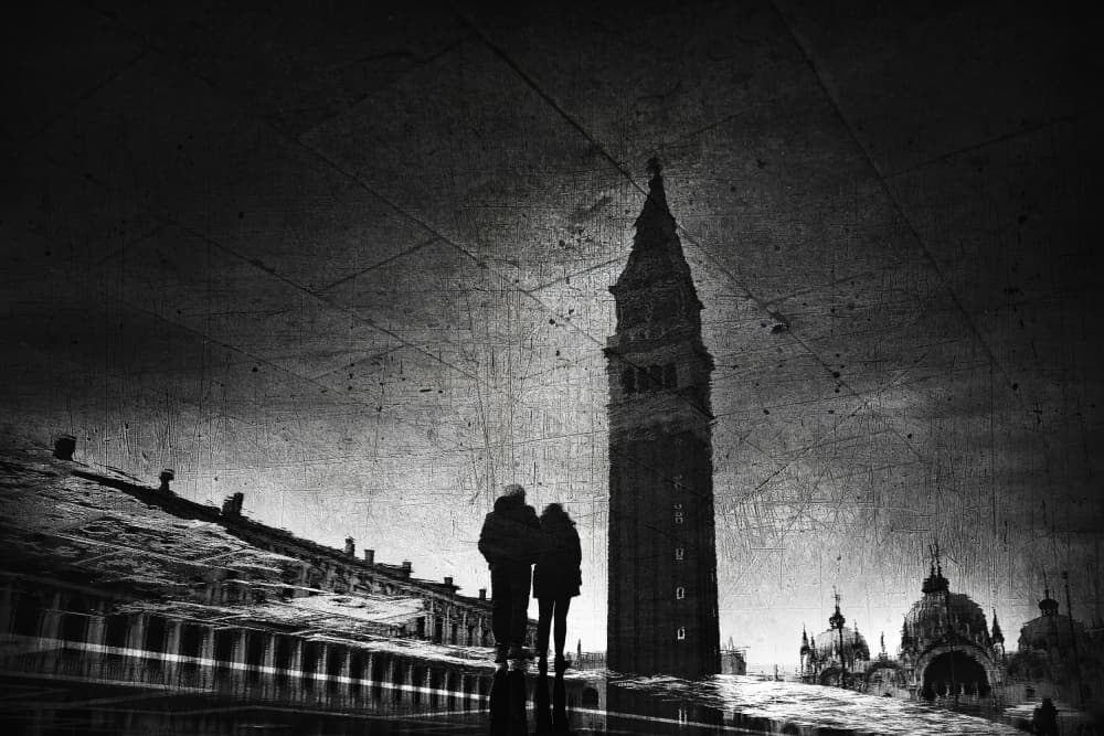 Moody Venice Walk by Damijan Sedevcic — canvas wall art