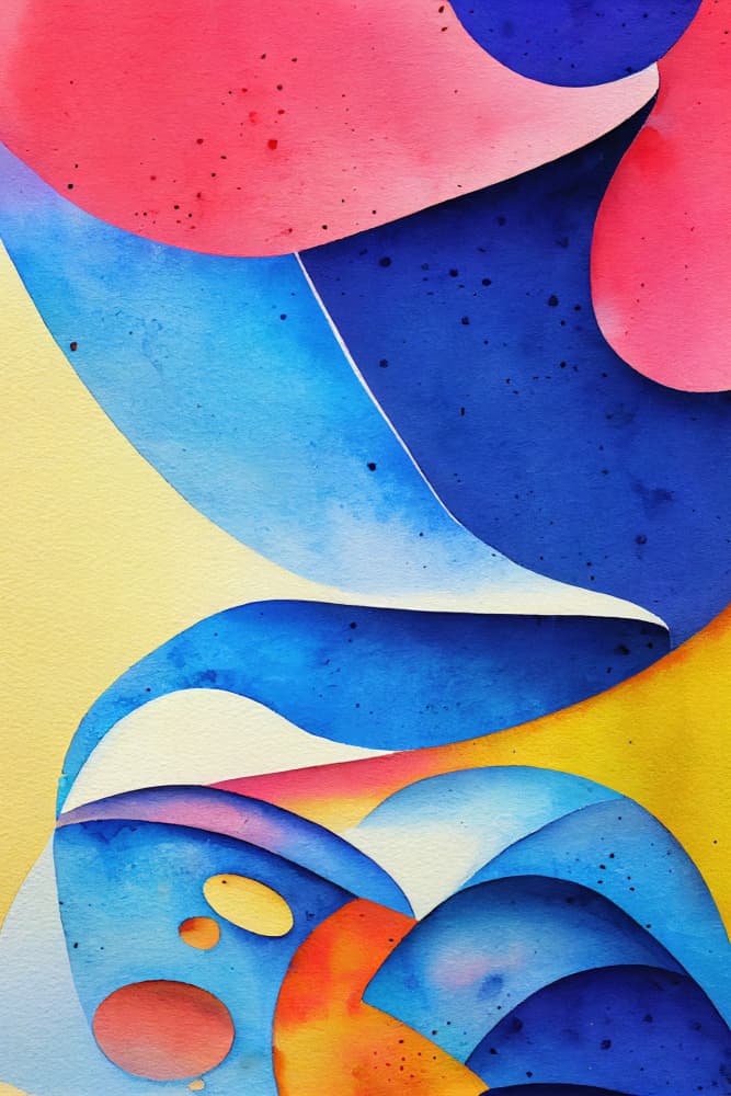 Vibrant Fluid Abstract by Mauro — canvas wall art