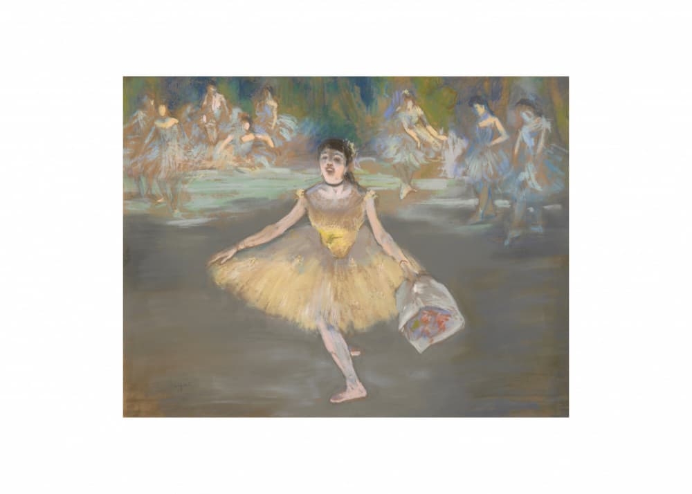 Dancer With a Bouquet by Edgar Degas — canvas wall art
