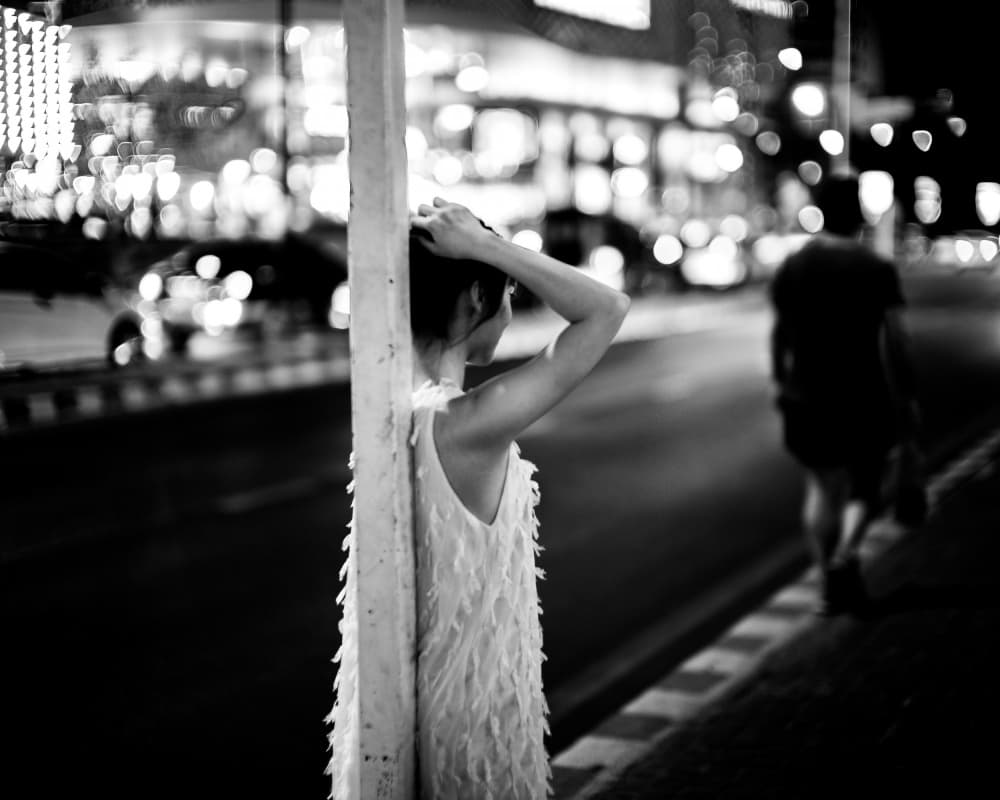 Night City Street Style by Luis Borges Alves — canvas wall art