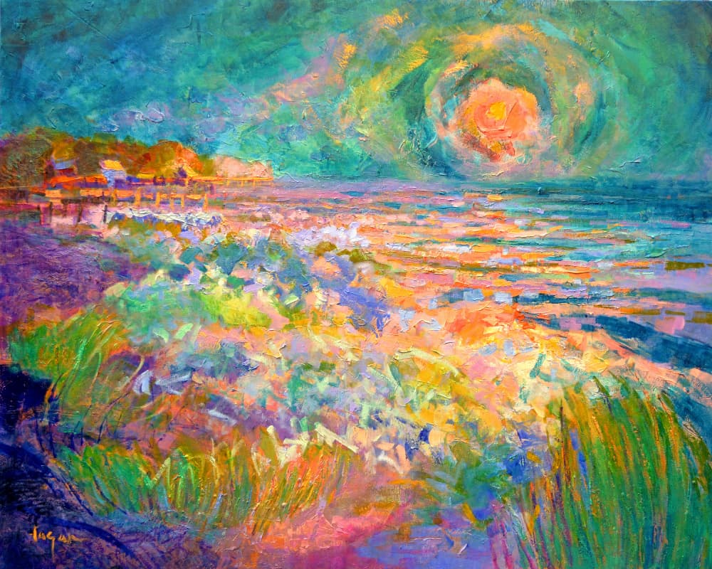 Vibrant Shoreline by Dorothy Fagan — canvas wall art