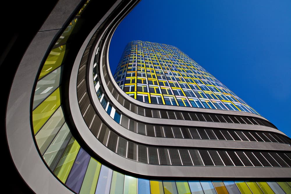 Vibrant Modern Curves by Hans Peter Rank — canvas wall art