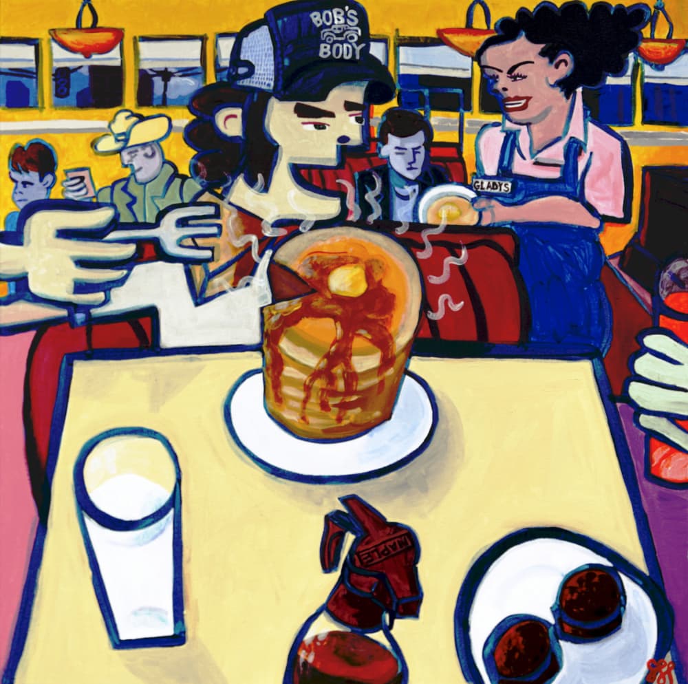 Diner Pancakes Breakfast by Steve Spencer — canvas wall art