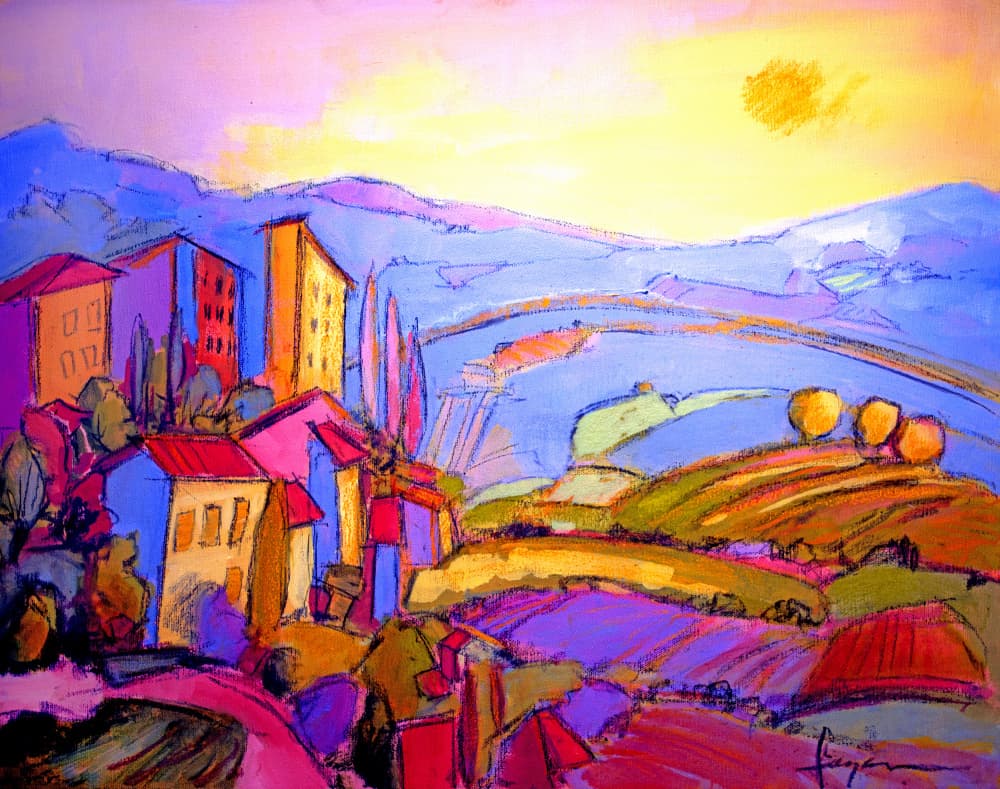 Sunlit Countryside by Dorothy Fagan — canvas wall art