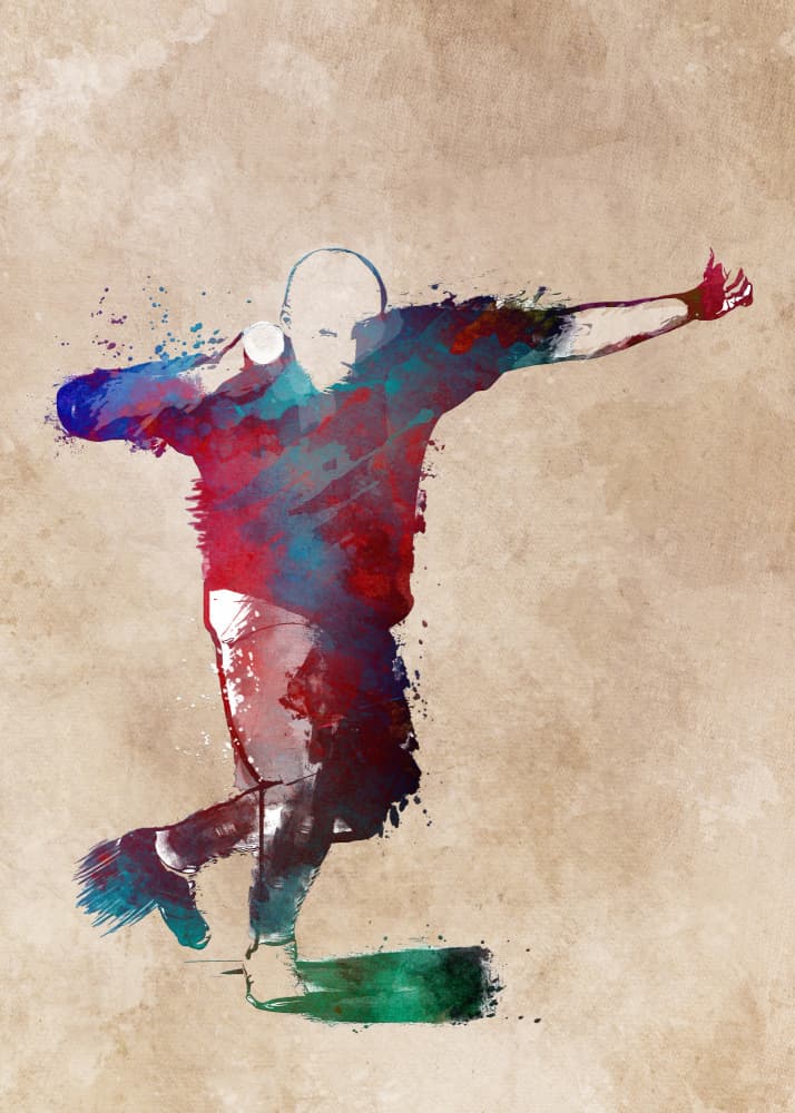 Dynamic Shot Put Throw by Justyna Jaszke — canvas wall art