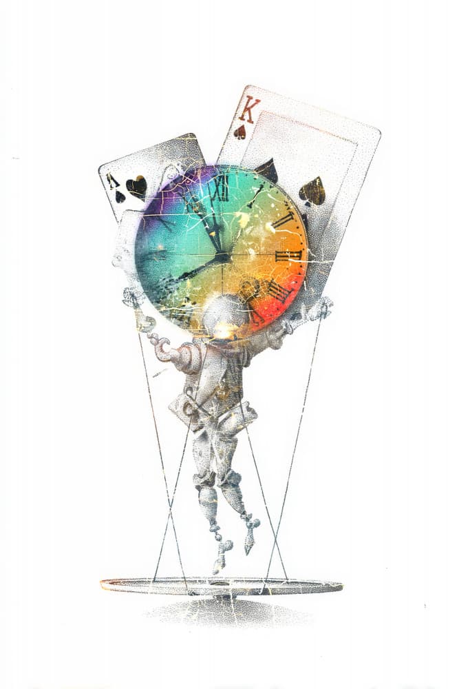 Surreal Clockwork Destiny by Rafal Kulik — canvas wall art