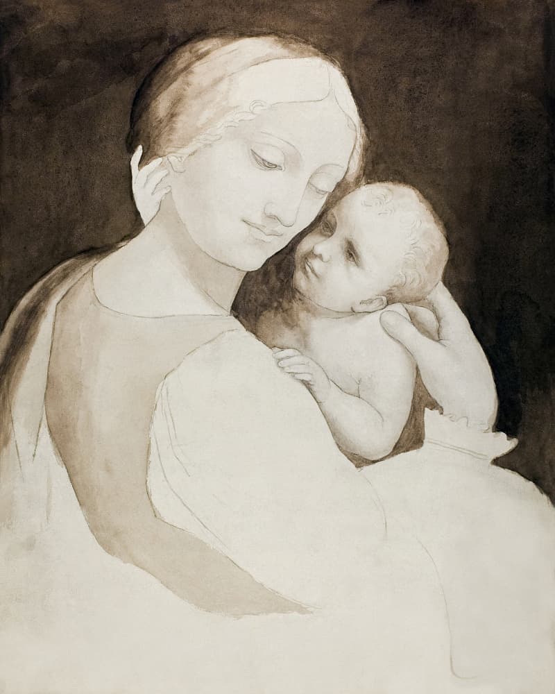 Madonna and Child by Leonardo da Vinci — canvas wall art