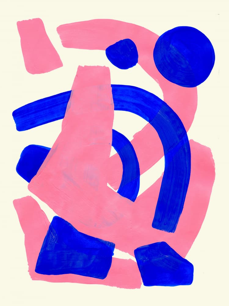 Bold Abstract Shapes by Ejaaz Haniff — canvas wall art