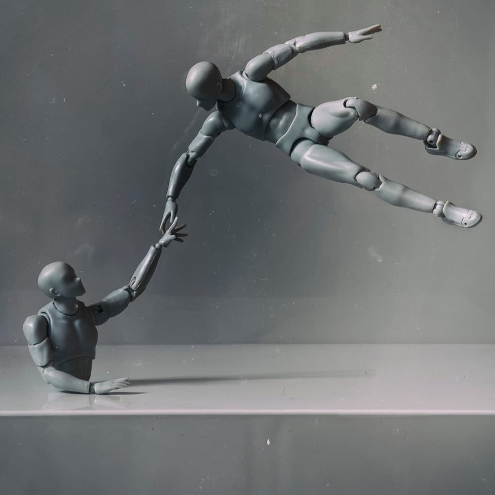 Reaching For Connection by Dan-Stefan Susa — canvas wall art