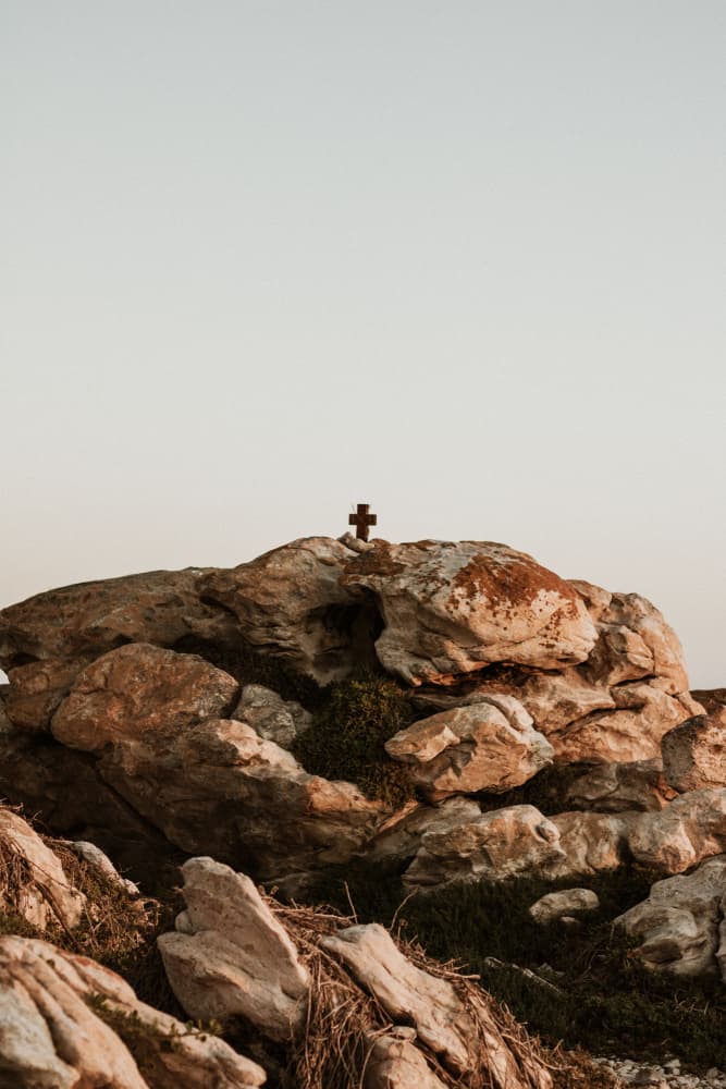 Spiritual Summit Cross by Megan Shone — canvas wall art