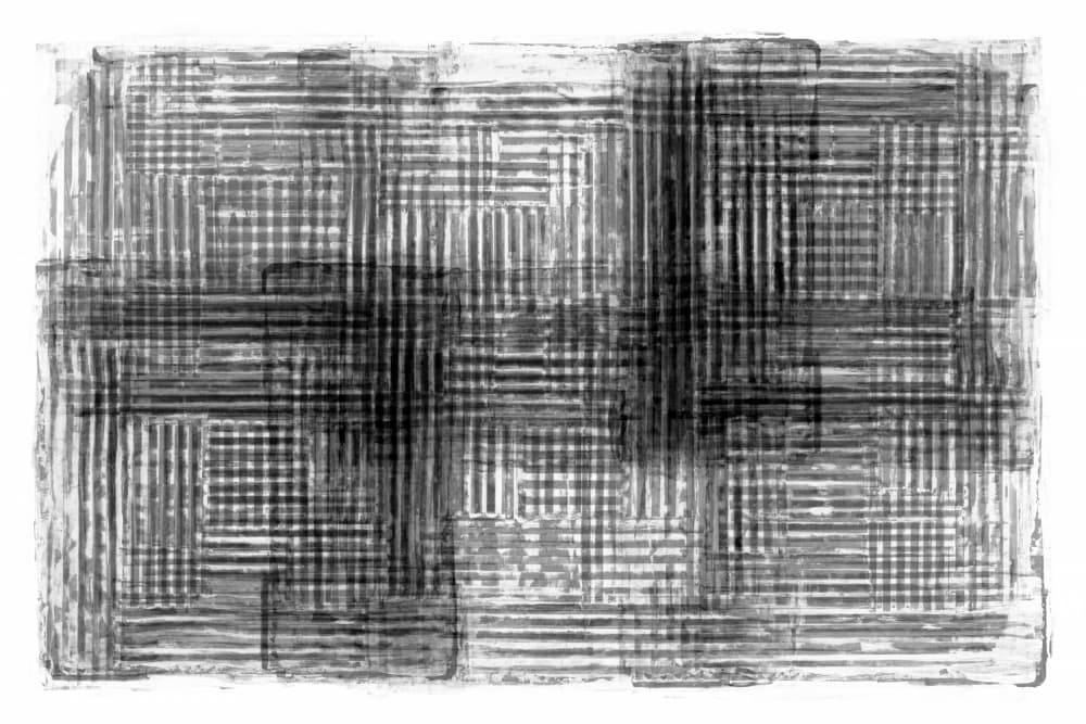 Abstract Woven Grid by cartissi — canvas wall art