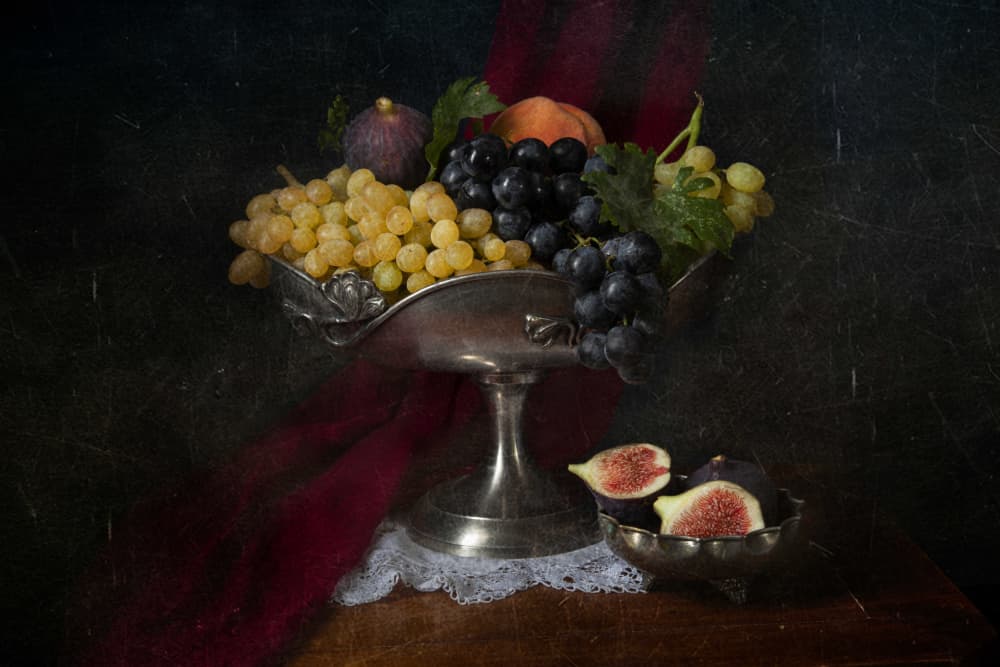 Vintage Fruit Still Life by Ramiz Sahin — canvas wall art