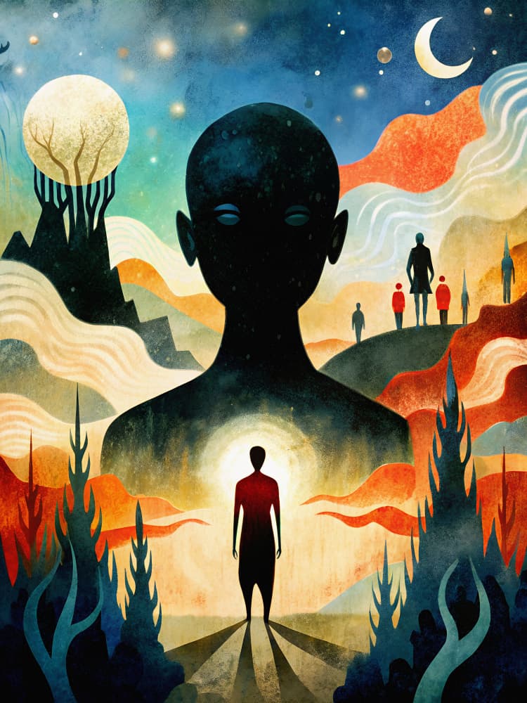 Cosmic Self Discovery by Miguel Bruzual — canvas wall art