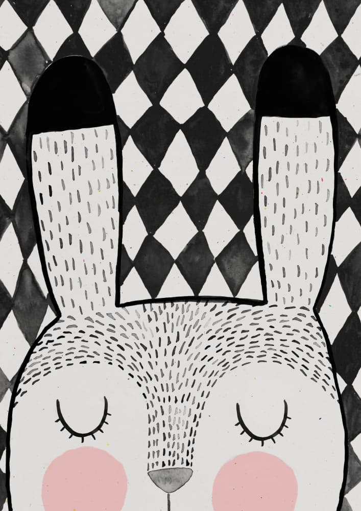 Dreaming Bunny by Treechild — canvas wall art