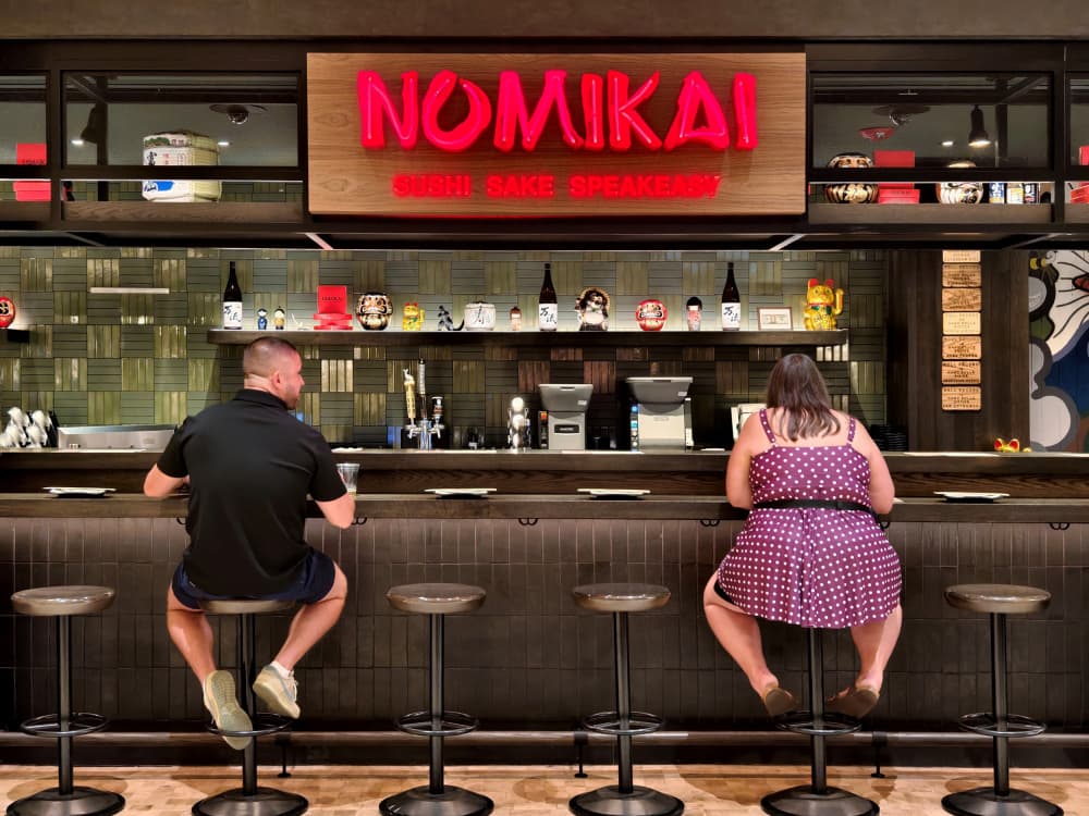 People at Sushi Bar by Jasmine Zhang — canvas wall art