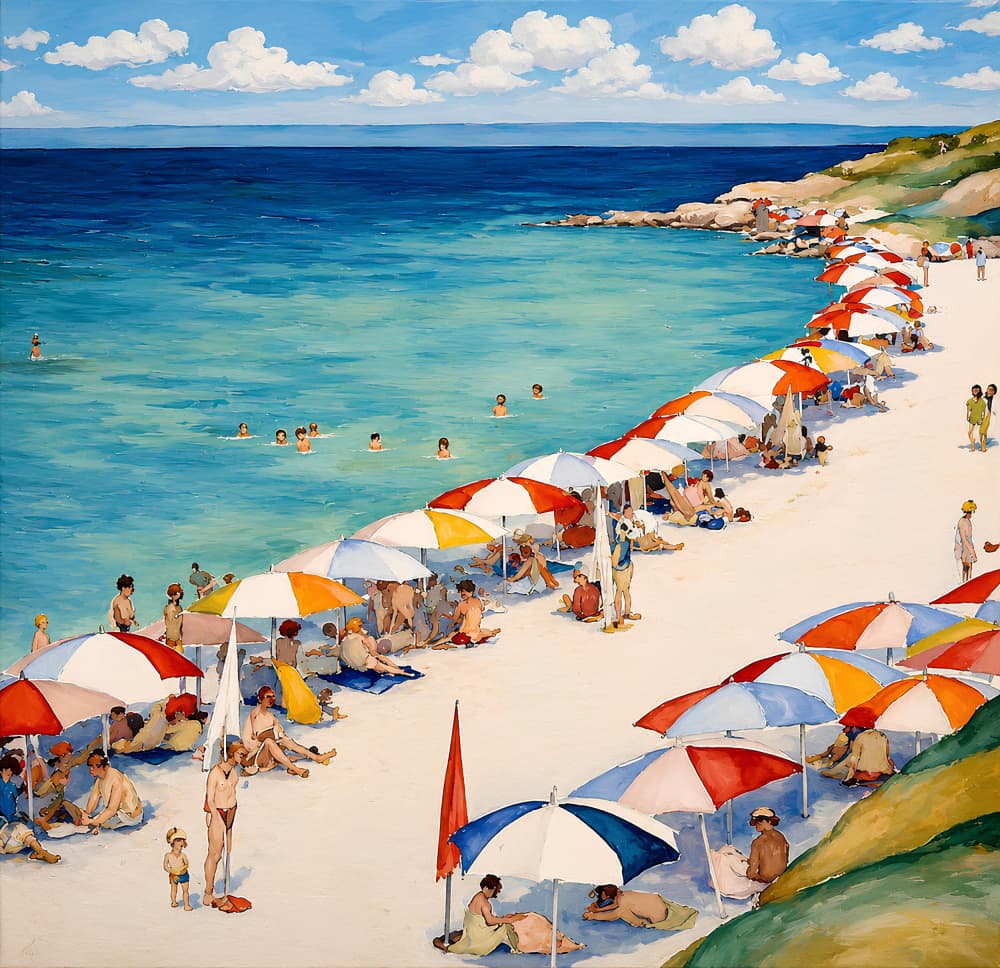 Sunny Beach Day by Avanesova Elena — canvas wall art