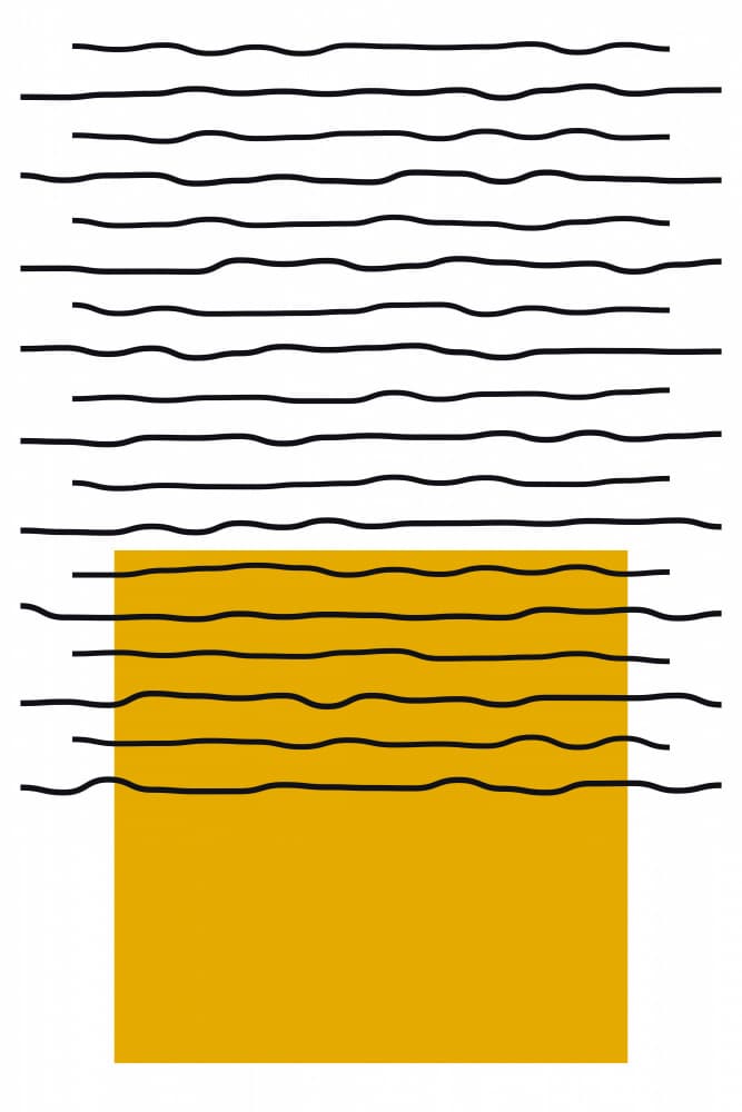Abstract Yellow Lines by jay stanley — canvas wall art
