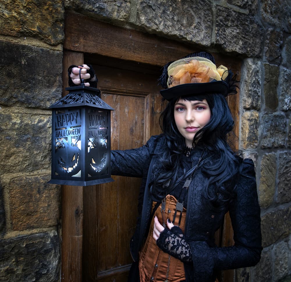 Gothic Halloween Lantern Glow by Daniel Springgay — canvas wall art