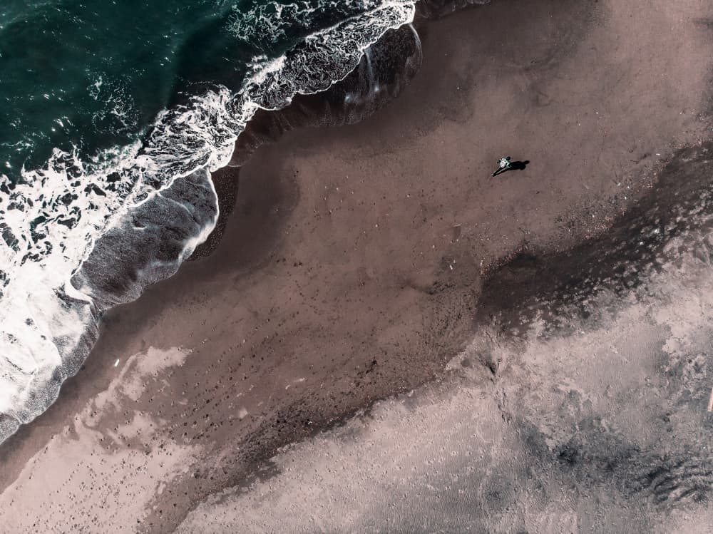 Aerial Beach Walk by Carmine Chiriacò — canvas wall art
