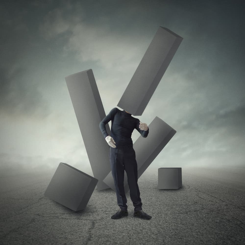 The Checkmark Burden by hardibudi — canvas wall art