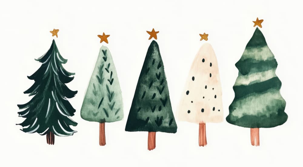 Whimsical Pines by Treechild — canvas wall art