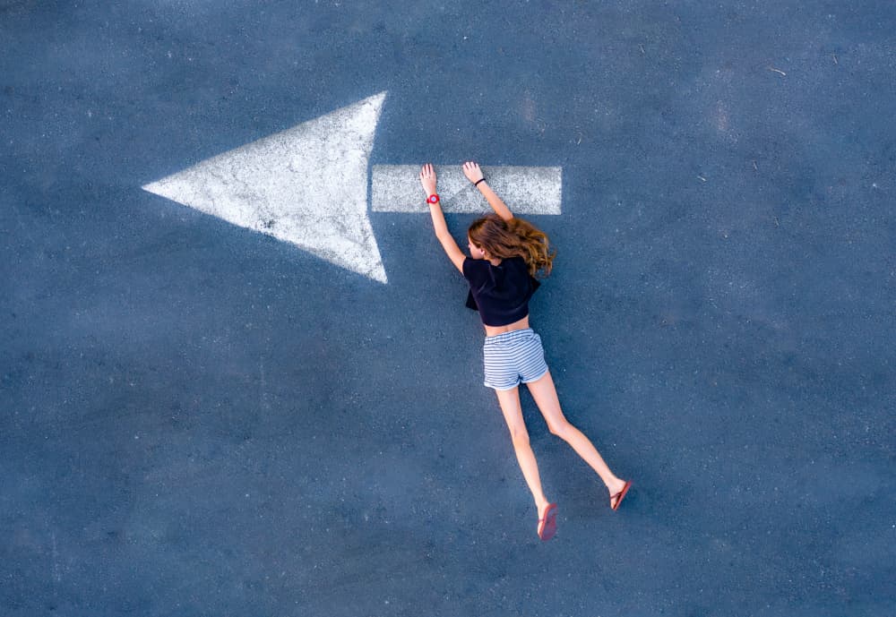 Girl and the Arrow by Gilad Topaz — canvas wall art