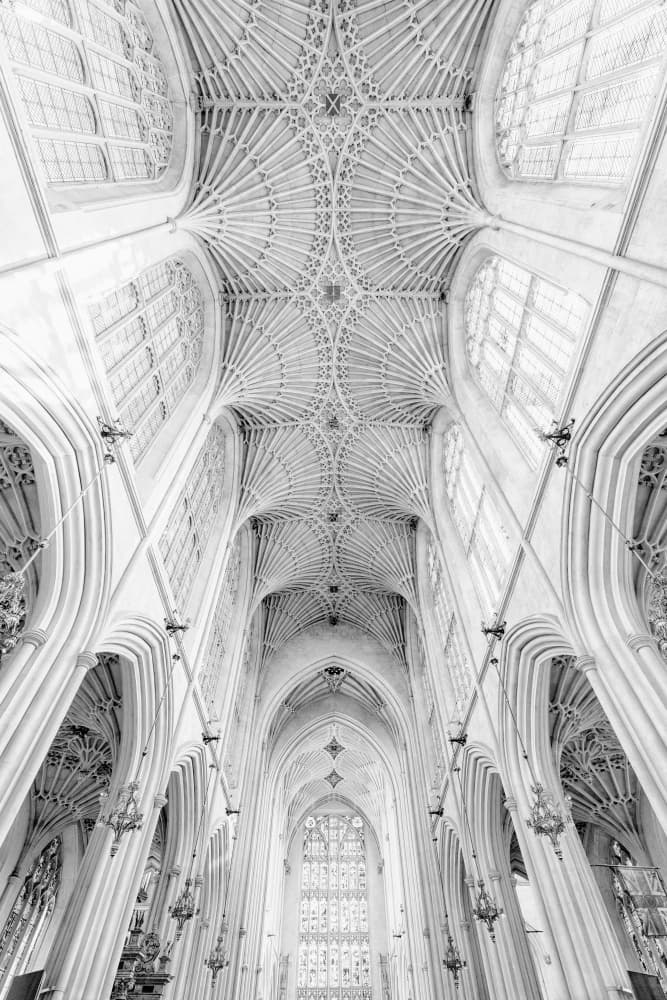 Ornate Cathedral Vaulting by Ashley Sowter — canvas wall art