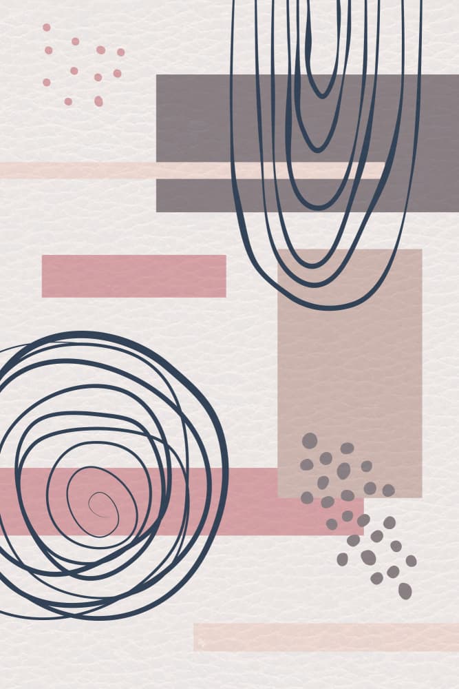 Muted Abstract Forms by Martina — canvas wall art
