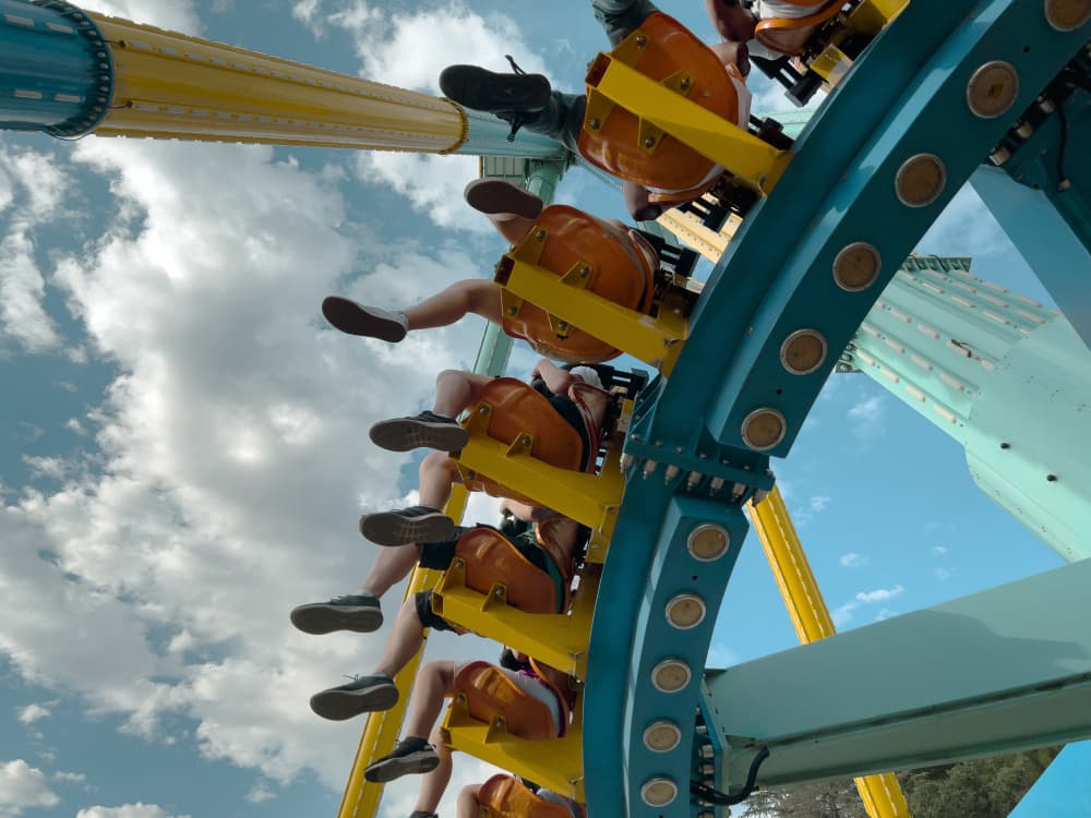 Amusement Park Thrills by Joshua Leeman — canvas wall art