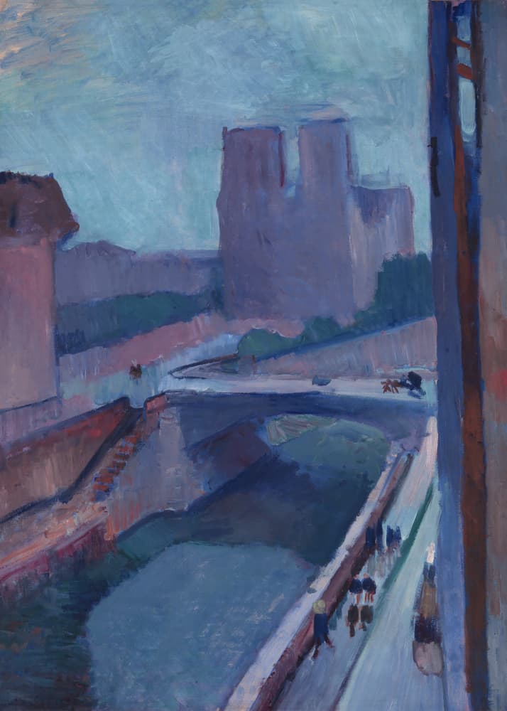 Henri Matisse's Notre Dame, (a Glimpse of Notre Dame In the Late Afternoon) (1902) by Henri Matisse — canvas wall art
